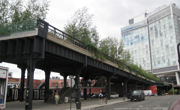 Street view of the New York City Highline
